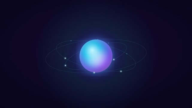 Luminous AI Core Orb Breathing Cyan Magenta Seamless Loop 4K