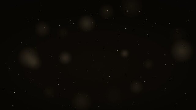 Black Gold Particles Floating Luxury Seamless Loop 4K