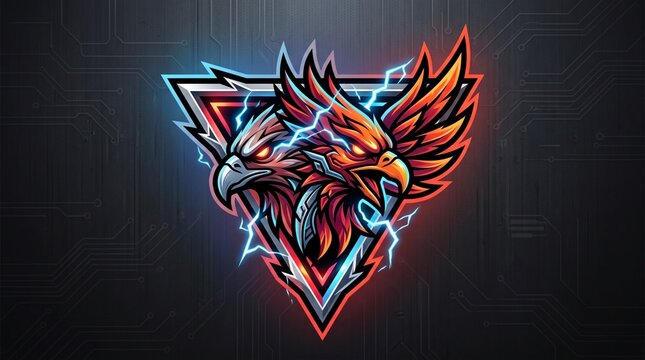 Gaming team mascot emblem