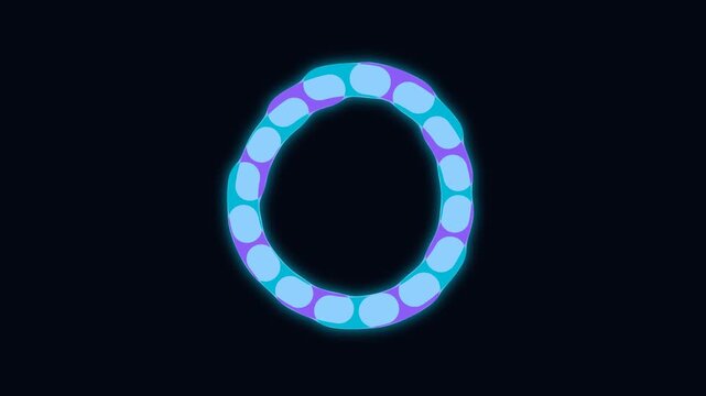 2D smoke explode visual effect animation on transparent background