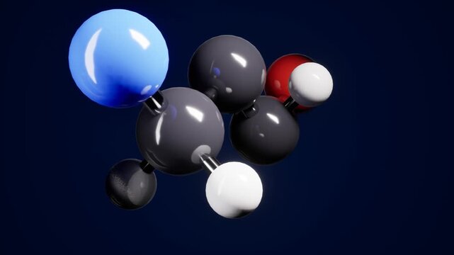 Molecular structure digital visualization. 3d rendering