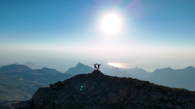 Peak Freedom Sunrise Drone Orbit