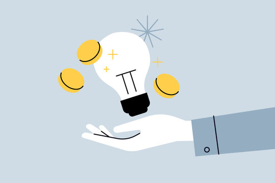 Business idea. Vector illustration for web banner, social media banner, business presentation, marketing material.
