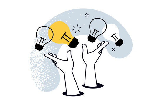 Brainstorming. Vector illustration for web banner, social media banner, business presentation, marketing material.