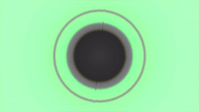 Rhythmic Pulsating Neon Green Burning Ellipse Motion Loop