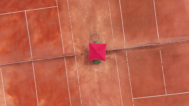 aerial drone 4k tenis field