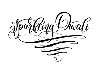 hand lettering inscription text for diwali celebration © Kara-Kotsya