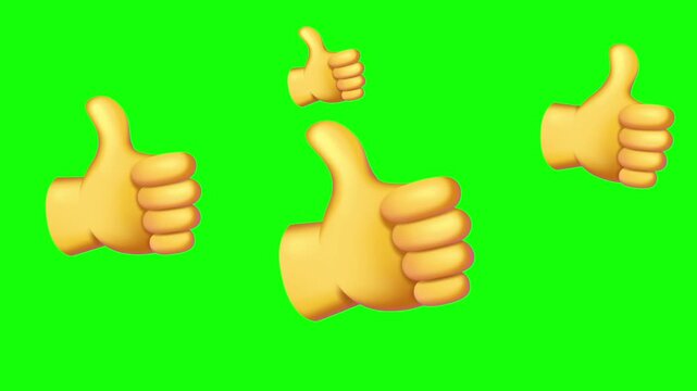 thumbs up hand sign icon animation.