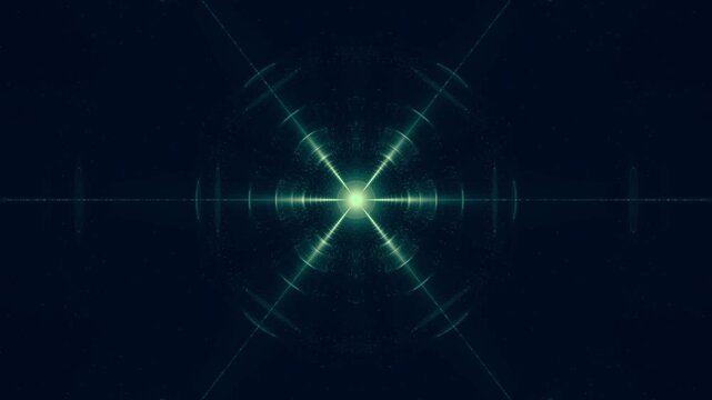 luminous starburst light effect with radiating beams and sparkling particles - digital graphic, energy burst