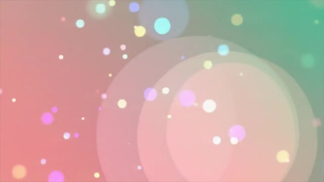 Abstract green bokeh background with circular light flares.