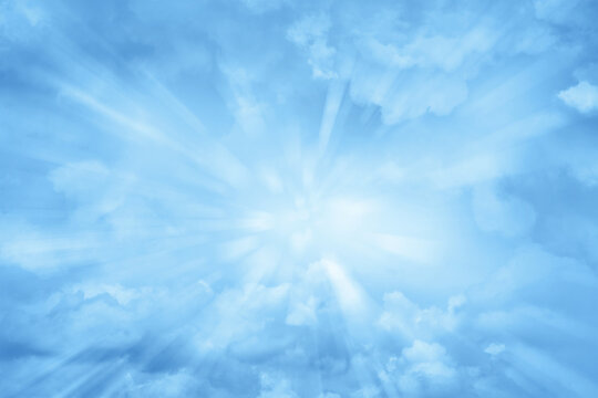 Rays in sky