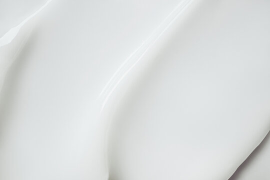 Close-up of white cosmetic cream smear