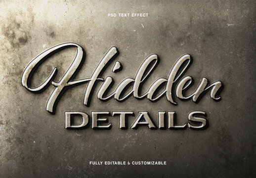 Metal Typography Text Effect