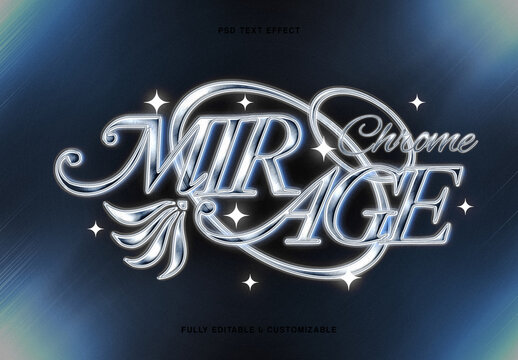 Chrome Mirage Text Effect