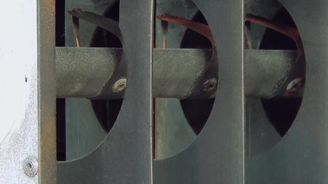 Watch unseen power of air purification system. Its internal fans spin swiftly, pulling in air to be cleaned. This vital process operates continuously, keeping indoor environment fresh and healthy.