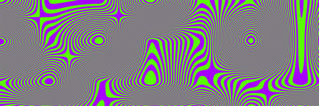 Purple y2k trippy psychedelic texture with green groovy pattern. Blue square seamless abstract background with tech checker grid. Retro pink digital design for nostalgic vaporwave art.