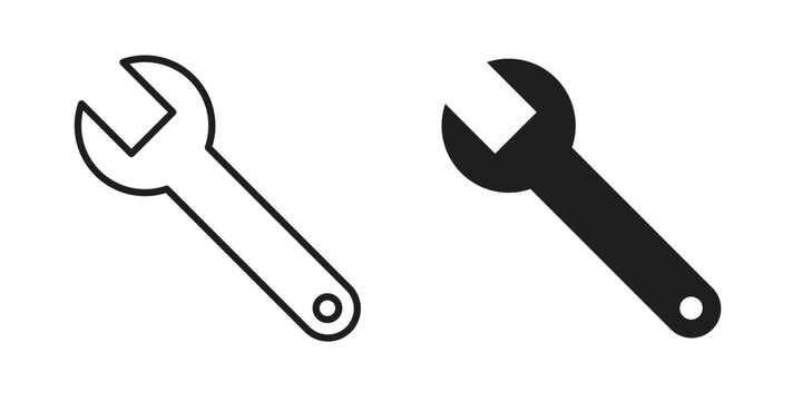 Wrench icon vector logos series. EPS10