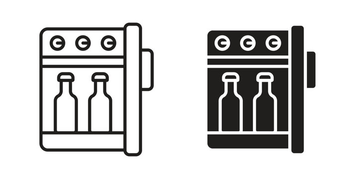 Minibar icon vector logos series. EPS10