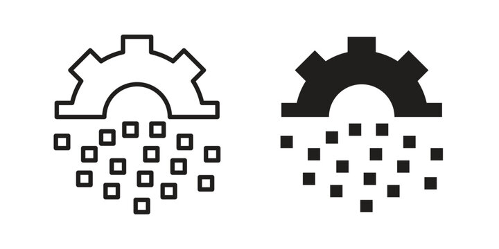Digital transformation icon vector logos series. EPS10