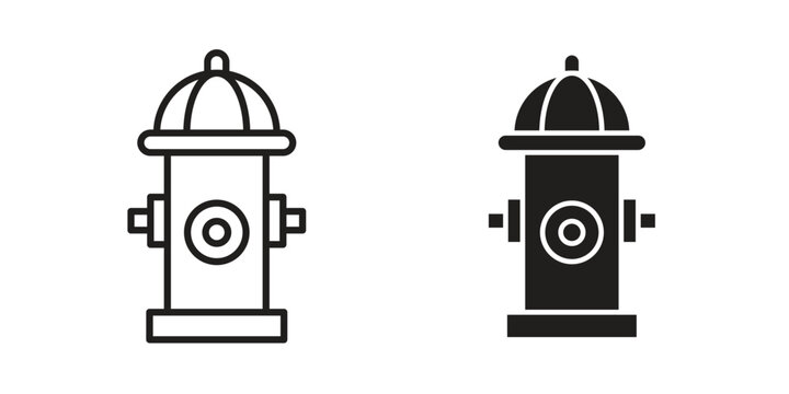 Fire hydrant icon vector logos series. EPS10