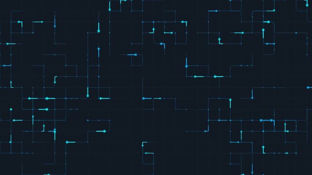 Abstract Cybernetic Neural Circuitry Seamless Loop with sol