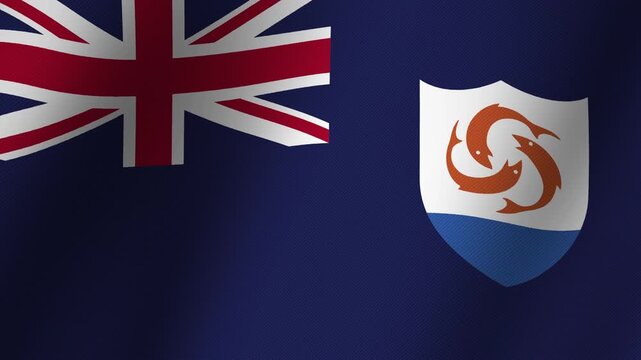 Flag of Anguilla and United Kingdom