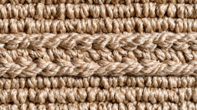 Close-up macro shot of textured woven fabric with horizontal braided stripe