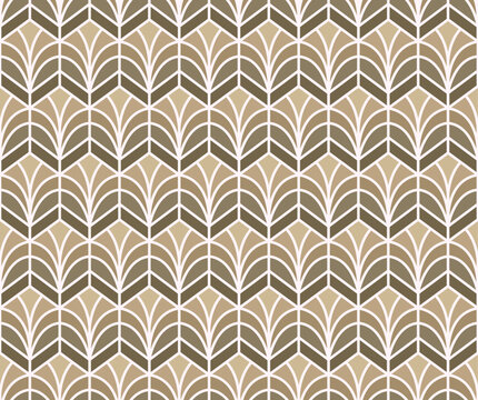 Abstract art deco seamless pattern. Geometric vector texture.
