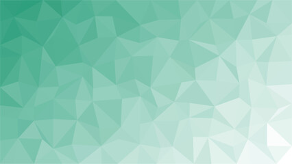 Fototapeta premium Abstract geometric background with green gradient triangles low poly style illustration for design