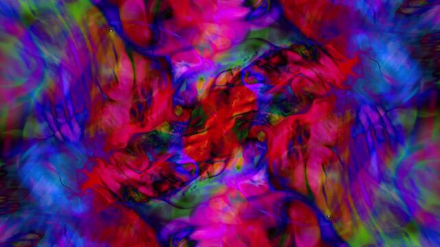 Colorful cosmic acid psychedelic abstract background ink splat swirl wave morphing Intro overlay vj template mist flow tv presentation advertisement