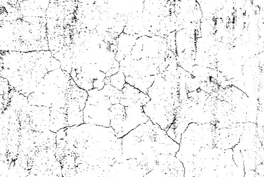 Grunge cracked wall texture background, distressed rough damaged surface, overlay, customizable, vector