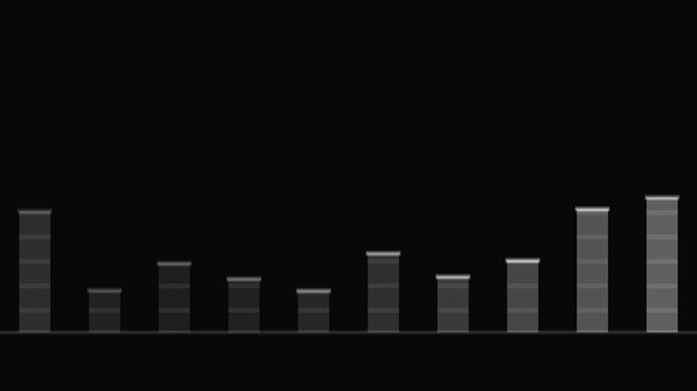 Loop of gray bars moving in a seamless pattern