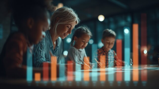 Empathy in action: a teacher's impact in a student's life. Business development. A teacher's gentle guidance helps young minds grow at a shared desk. Financial planning. Capital growth.