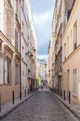 Fototapeta premium Narrow Street in Historic Paris France