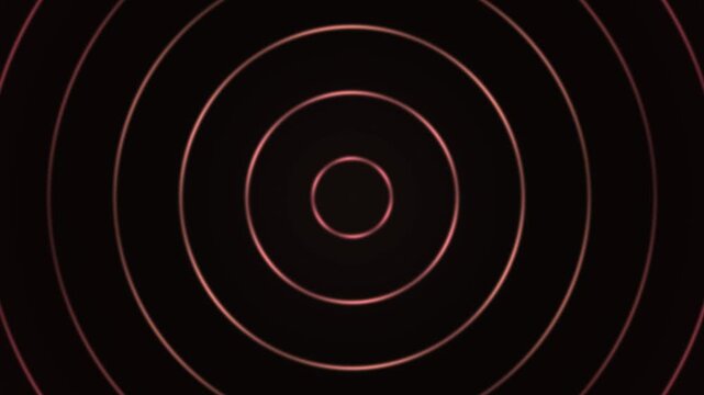 Concentric rings pulse outward in a seamless loop against a dark background.