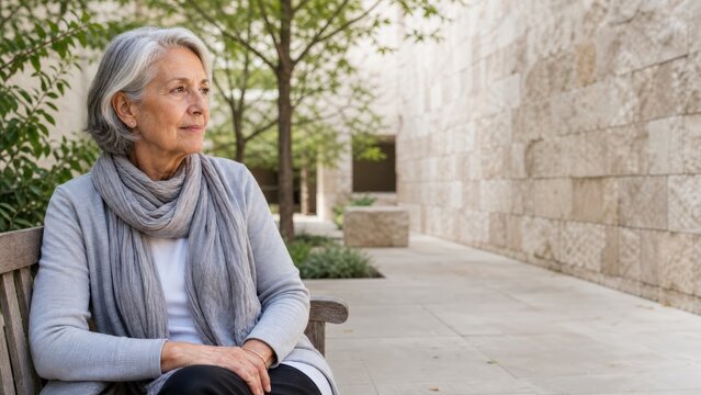 Dementia Friendly Community Quiet Rest in Inclusive Museum Courtyard