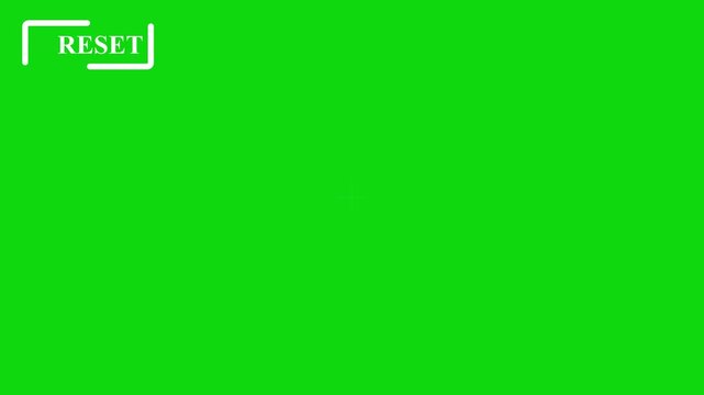 Minimalist reset interface symbol on vibrant green screen clean modern u i for digital branding and