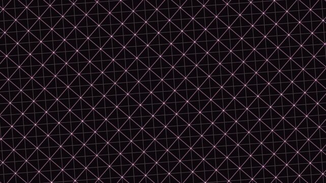 A geometric pattern of interconnected pink triangles forming a continuous mesh.