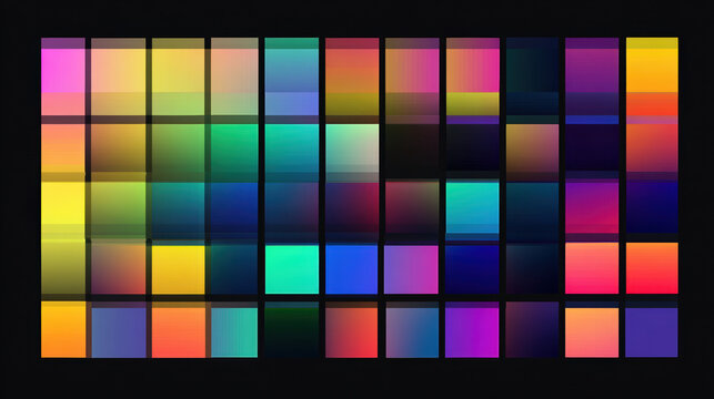 Colorful Squares Grid Gradient Background Abstract Pattern Design Palette Mosaic Vibrant Texture Multicolor Wallpaper