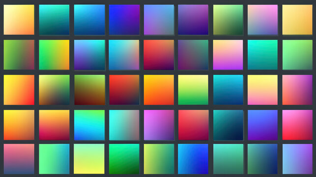 Colorful Squares Grid Gradient Background Abstract Pattern Design Palette Mosaic Vibrant Texture Multicolor Wallpaper
