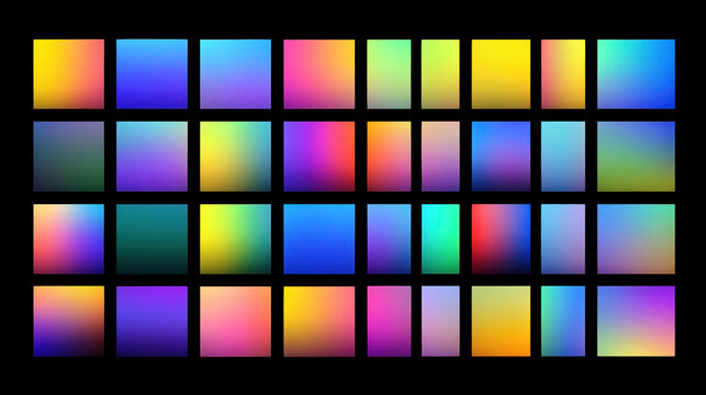 Colorful Squares Grid Gradient Background Abstract Pattern Design Palette Mosaic Vibrant Texture Multicolor Wallpaper