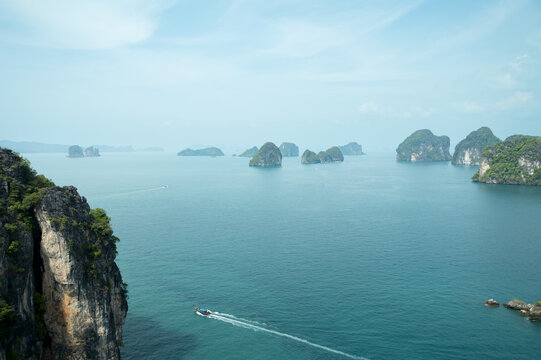Stunning view of Cheow Lan Lake in Thailand