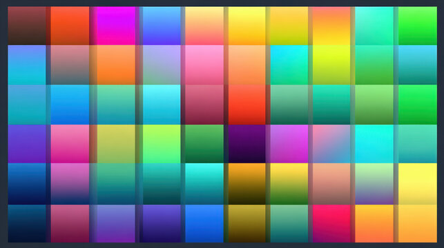 Colorful Grid Background Abstract Gradient Squares Rainbow Pattern Design Texture Vibrant Palette Mosaic Wallpaper