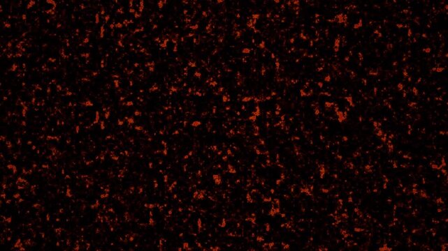 A looping background featuring a dense field of glowing red particles against a dark texture.