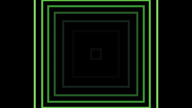 Abstract concentric square frame design with seamless looping motion.