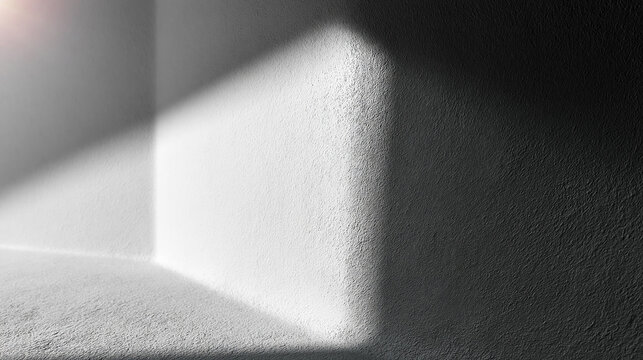 Sunlight Streaming Through Window Into Empty Room