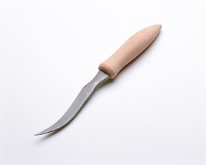 Fototapeta premium Curved Blade with Wooden Handle