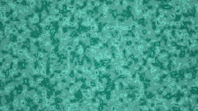 Seamless loop of teal and turquoise abstract organic shapes creating a continuous textured pattern