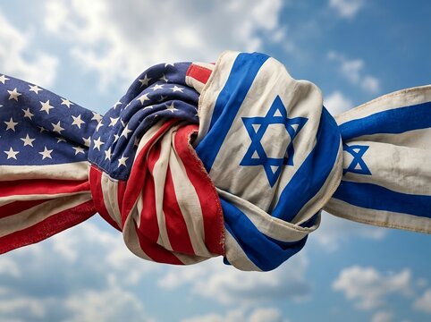 Geopolitical Tension and Conflict of USA and Israel. For international political conflict, geopolitical tension, controversial foreign policy, military alliance debate, and global diplomatic struggle