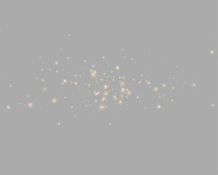 Magical golden dust with shimmering glitter particles, elegant luxury glow, festive bokeh overlay, dreamy decorative texture for Christmas, wedding celebration and fantasy backgrounds